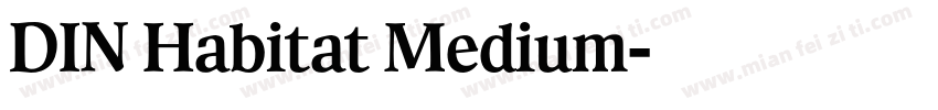DIN Habitat Medium字体转换